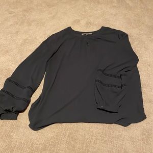 LOFT Gray Long Sleeve Top